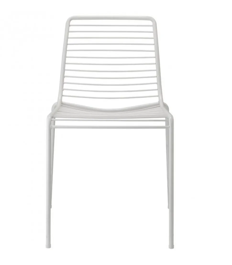 Sedia Per L'Outdoor Summer Di Scab, Realizzata In Italia In Acciaio Zincato E Verniciato.