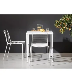 Sedia Per L'Outdoor Summer Di Scab, Realizzata In Italia In Acciaio Zincato E Verniciato.