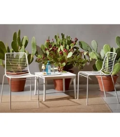 Sedia Per L'Outdoor Summer Di Scab, Realizzata In Italia In Acciaio Zincato E Verniciato.