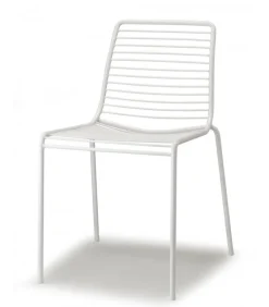 Sedia Per L'Outdoor Summer Di Scab, Realizzata In Italia In Acciaio Zincato E Verniciato.