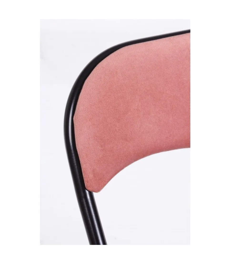 Sedia Piegh. Amal Velluto Blush