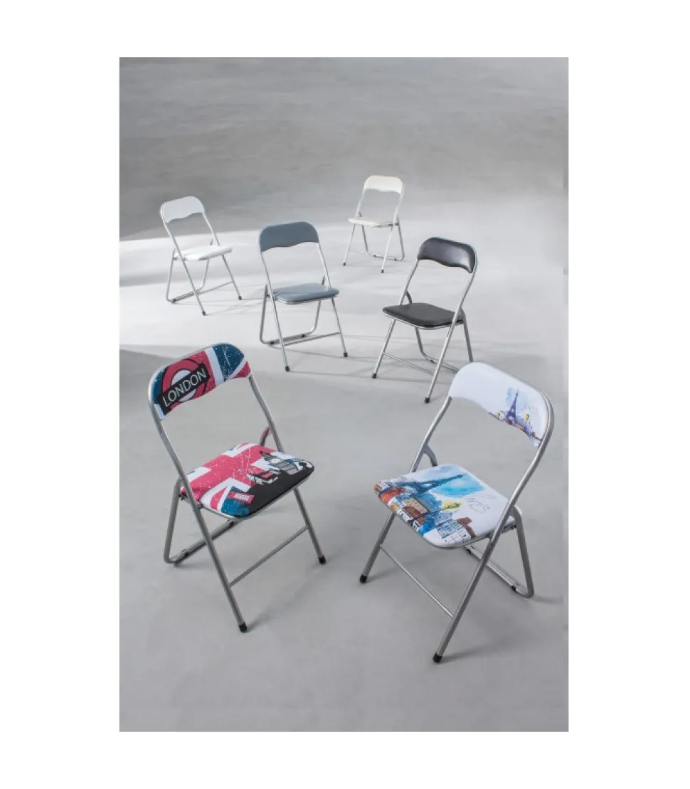 Sedia Piegh. Joy Nero