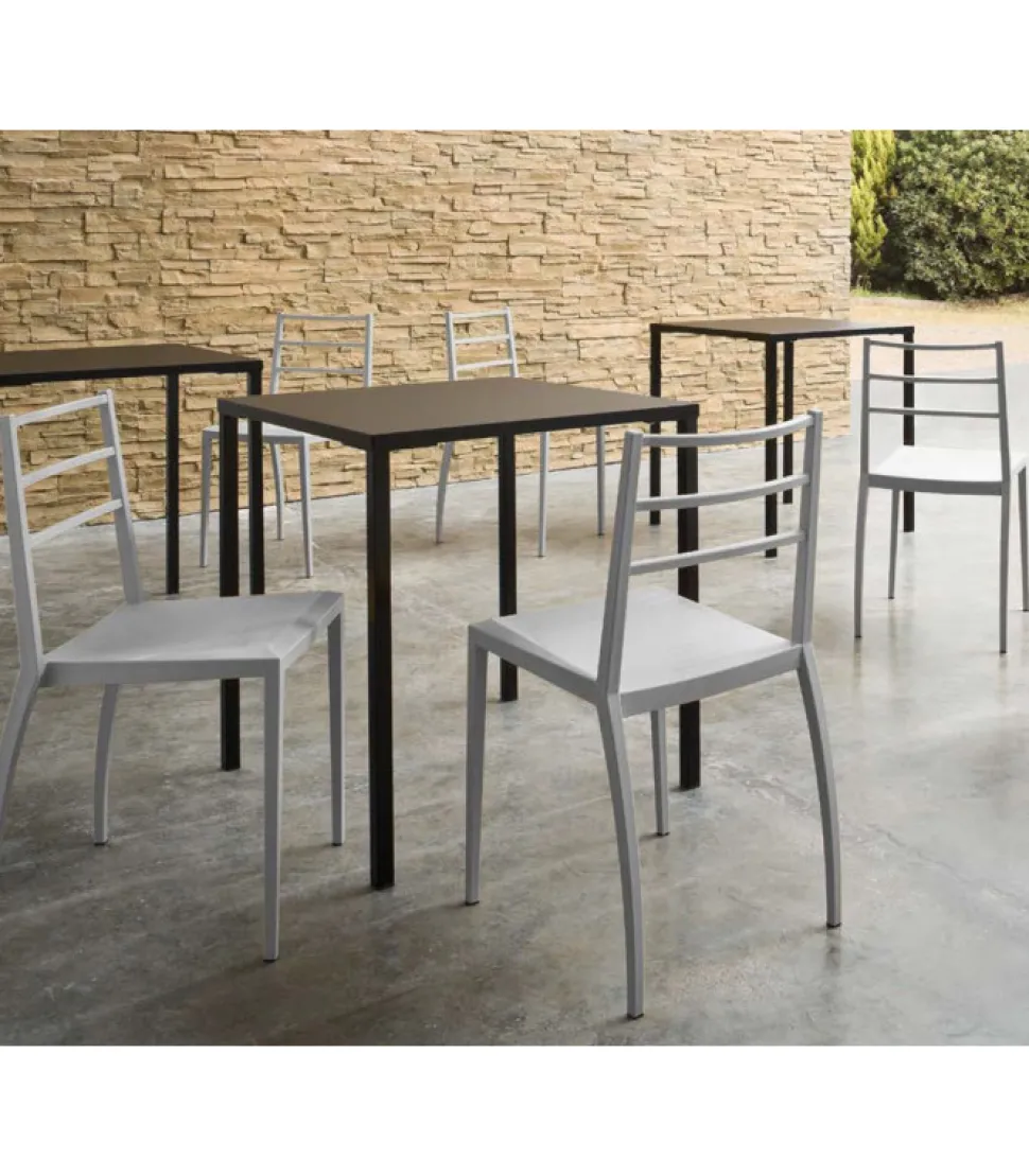 Sedia Prisma, Struttura A 4 Gambe.