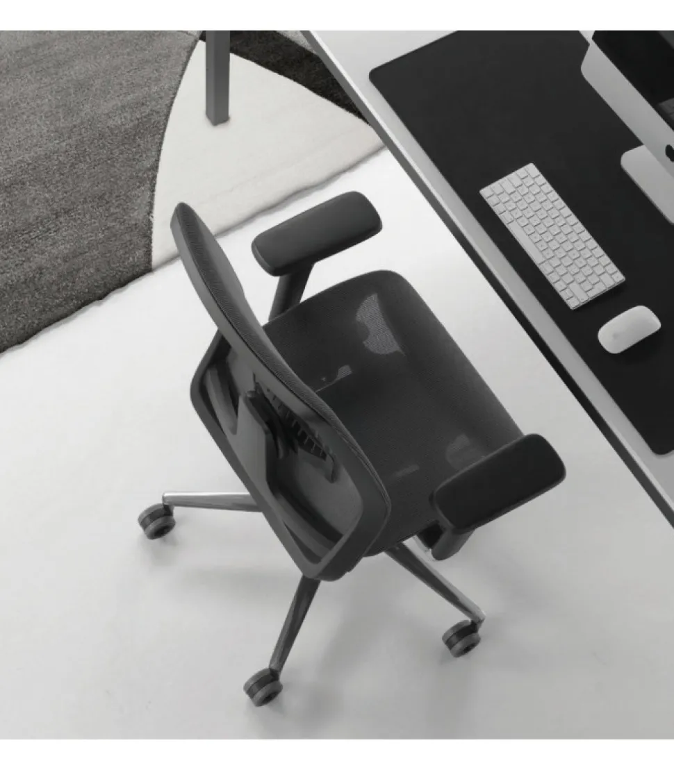 Sedia Professionale Stratos Must Regolabile Con Sedile In Rete