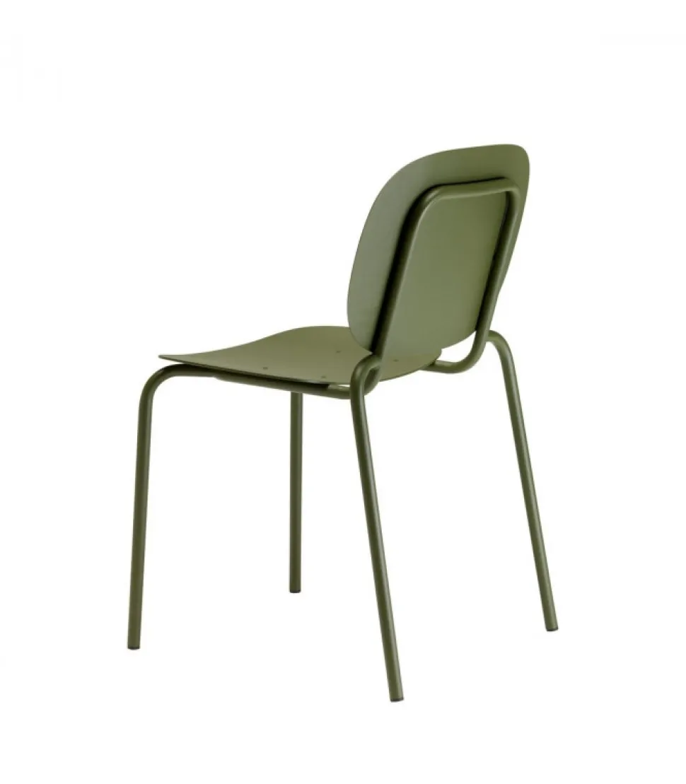 Sedia Si-Si Di Scab, Realizzata In Italia Con Materiali Per L'Utilizzo Outdoor, Certificata Da Catas.