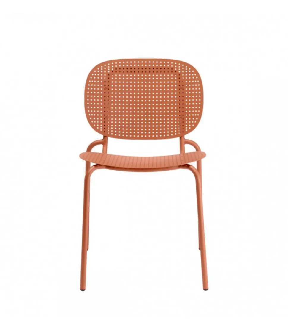 Sedia Si-Si Dots 2505, Realizzata Interamente In Acciaio Zincato E Verniciato Per L'Outdoor.