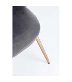 Sedia Tanya Velluto Grigio Scuro