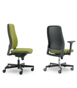 Sedia Ufficio Con Schienale Imbottito Regolabile, Stile Moderno, Made In Italy