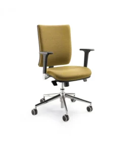 Sedia Ufficio Spice: Elegante, Schienale Imbottito, Girevole E Regolabile, Made In Italy