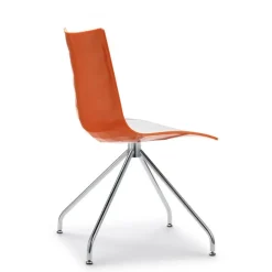 Sedia Zebra Di Scab, La Versione Con Telaio Antracite E Testata E Certificata Da Catas Per L'Uso Outdoor.