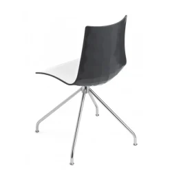 Sedia Zebra Di Scab, La Versione Con Telaio Antracite E Testata E Certificata Da Catas Per L'Uso Outdoor.