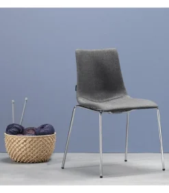 Sedia Zebra Pop 2640 Di Scab, 100% Made In Italy E Con Certificazione Catas.