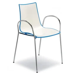 Sedia Zebra, Progettata E Realizzata In Italia Da Scab Per L'Utilizzo Indoor, E Impilabile (Massimo 6 Sedie).