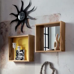 Set Mensole Con Elementi Pensili A Giorno, Adatto Per Ingressi O Esposizione, Disponibile Anche Con Art 622