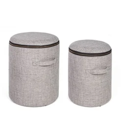 Set2 Pouf Cont. Radmila Grigio
