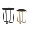 Set2 Tavolino Afef Oro/Nero