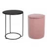 Set2 Tavolino-Pouf Annika Rosa Antico