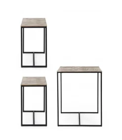 Set Tavolo + 2 Sgabelli Amira Oro