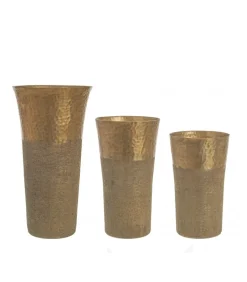 Set3 Vaso Hammel Svas. Basso Oro
