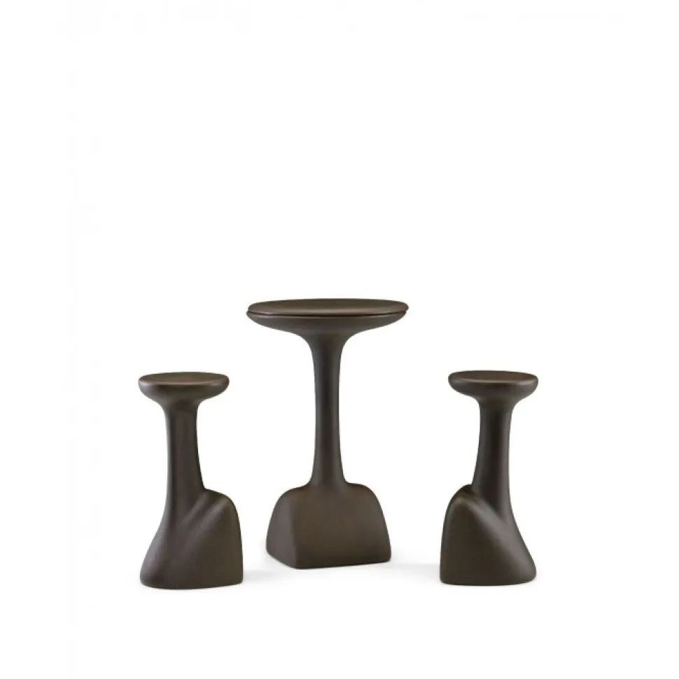 Sgabello Armillaria Di Plust, Realizzato Interamente In Italia In Polietilene.