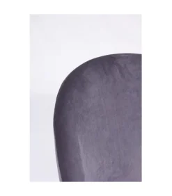 Sgabello Bar Carry Velluto Grigio Scuro