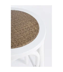 Sgabello Bar Circle Bianco