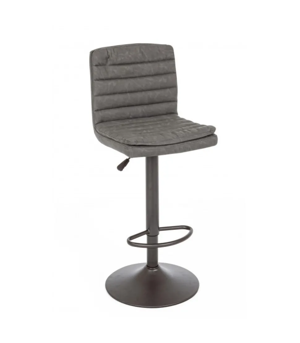 Sgabello Bar Connor Grigio Scuro Vintage