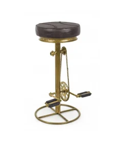 Sgabello Bar Cycle Oro H80