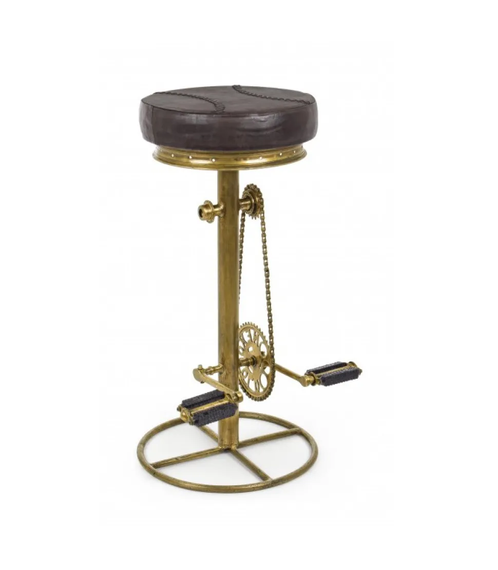Sgabello Bar Cycle Oro H80