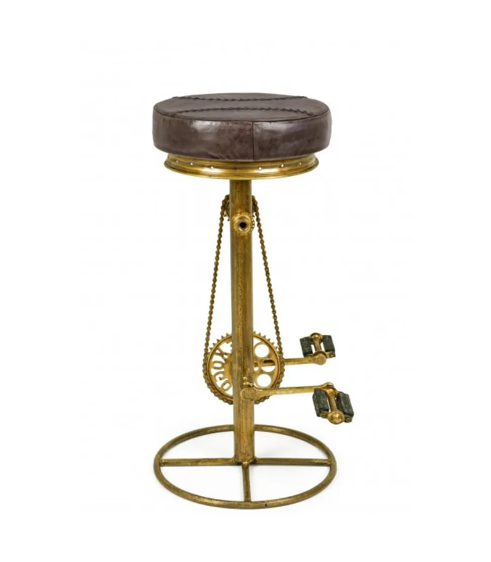 Sgabello Bar Cycle Oro H80