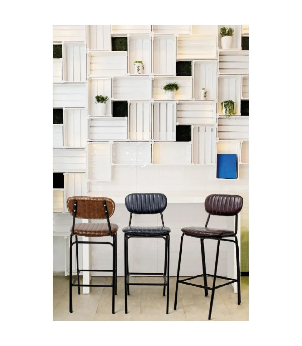 Sgabello Bar Debbie Arancio Sc Vintage