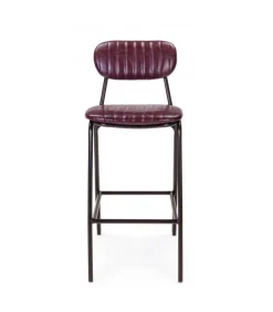 Sgabello Bar Debbie Bordeaux Vintage
