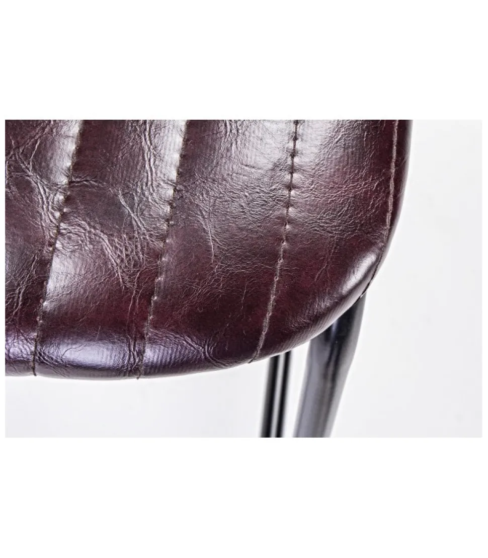 Sgabello Bar Debbie Bordeaux Vintage