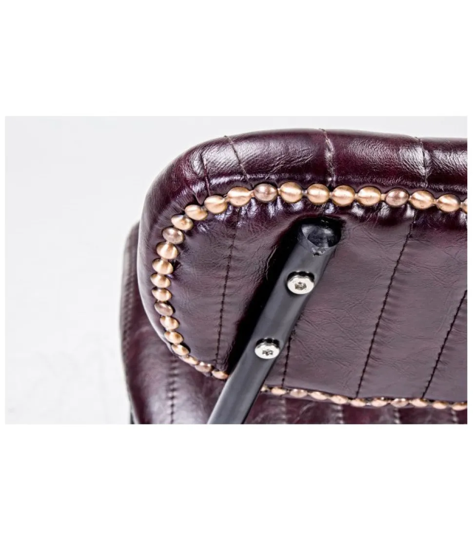 Sgabello Bar Debbie Bordeaux Vintage