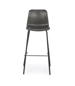 Sgabello Bar Kyra Pu Antracite Vintage
