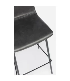 Sgabello Bar Kyra Pu Antracite Vintage