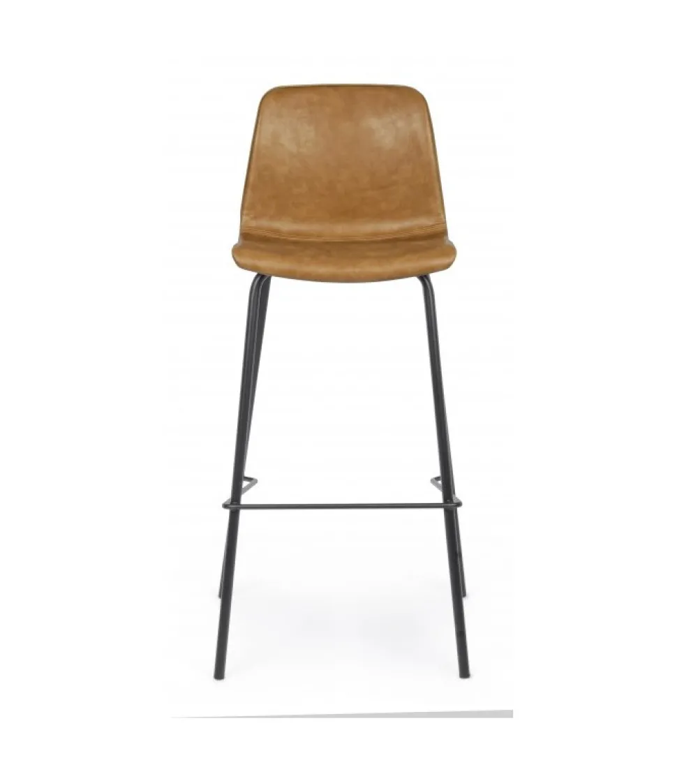 Sgabello Bar Kyra Pu Cuoio Vintage