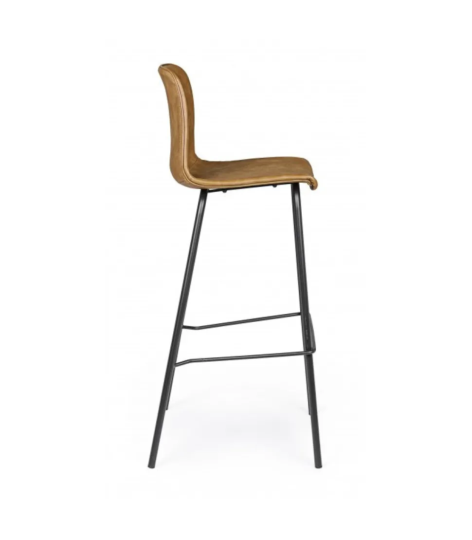Sgabello Bar Kyra Pu Cuoio Vintage