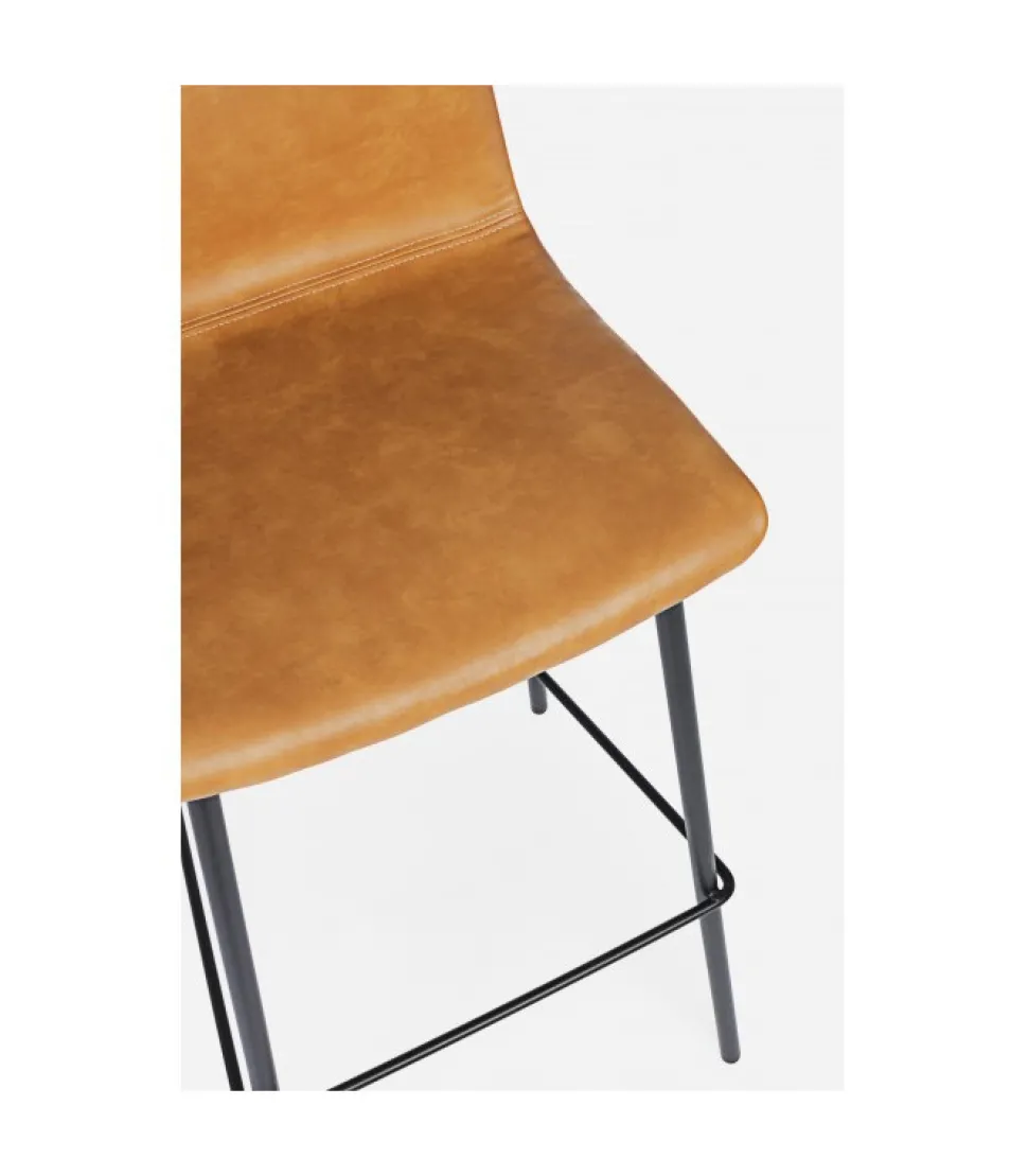Sgabello Bar Kyra Pu Cuoio Vintage