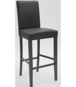 Sgabello Bar Penelope, Imbottito E Con Schienale