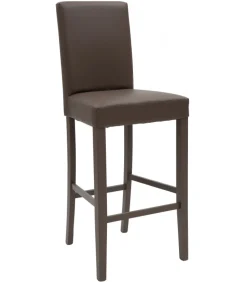 Sgabello Bar Penelope, Imbottito E Con Schienale