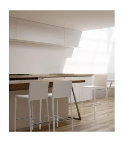 Sgabello Catherine Bianco