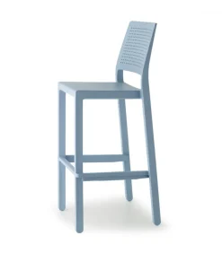 Sgabello Emi Di Scab, In Tecnopolimero Rinforzato In Fibra Di Vetro Per L'Outdoor.