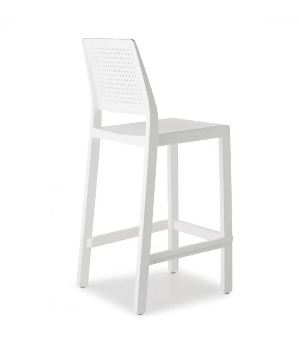 Sgabello Emi Di Scab, In Tecnopolimero Rinforzato In Fibra Di Vetro Per L'Outdoor.