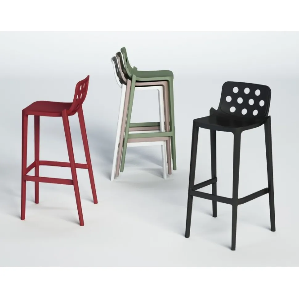 Sgabello Fisso Isidoro Versatile E Brillante