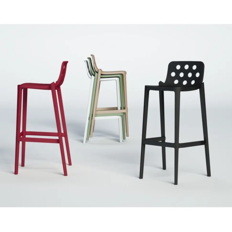 Sgabello Fisso Isidoro Versatile E Brillante