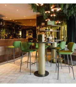 Sgabello Imbottito E Rivestito In Moltissimi Tessuti, Pelli Ed Ecopelli