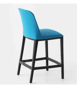 Sgabello Manaa St S Con Seduta Imbottita E Rivestita.