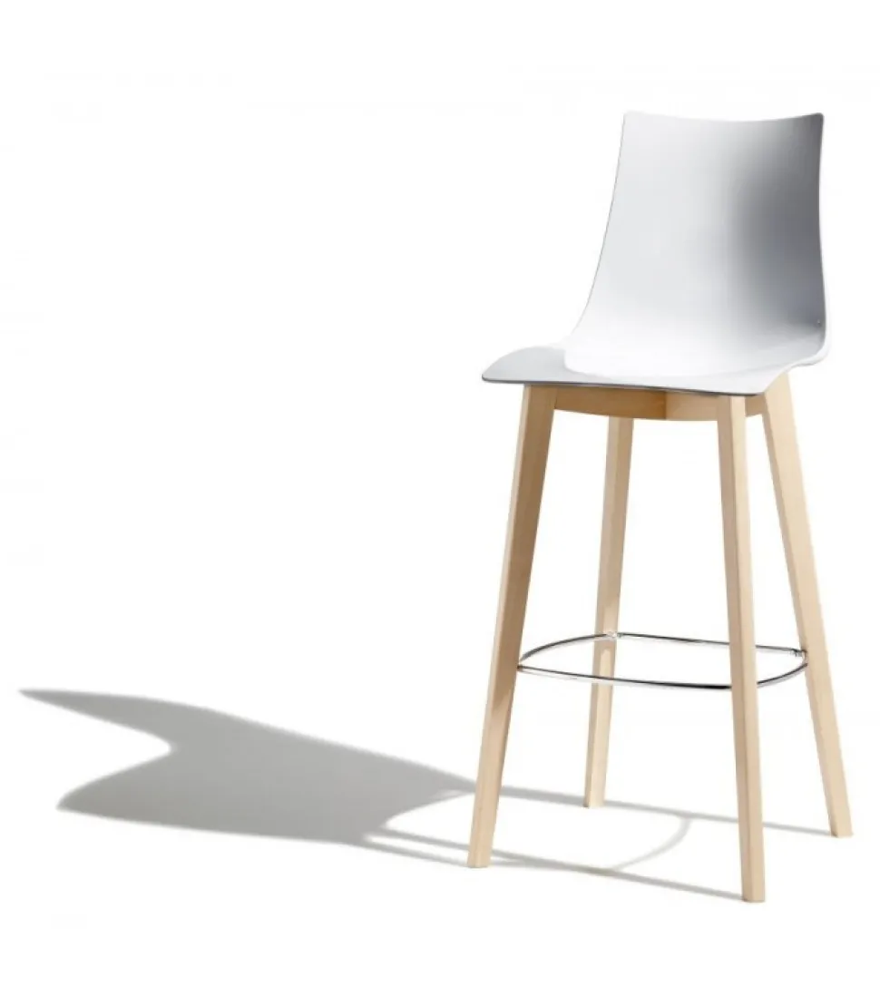 Sgabello Natural Zebra Di Scab, Disponibile In Due Dimensioni, Adatto A Spazi Privati E Contract.