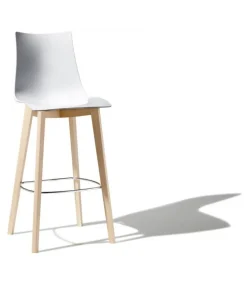 Sgabello Natural Zebra Di Scab, Disponibile In Due Dimensioni, Adatto A Spazi Privati E Contract.